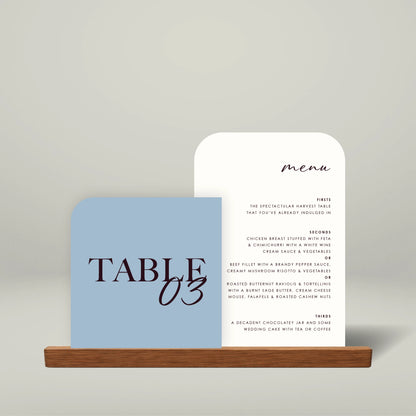 Table Number + Table Menu Stack - Forever