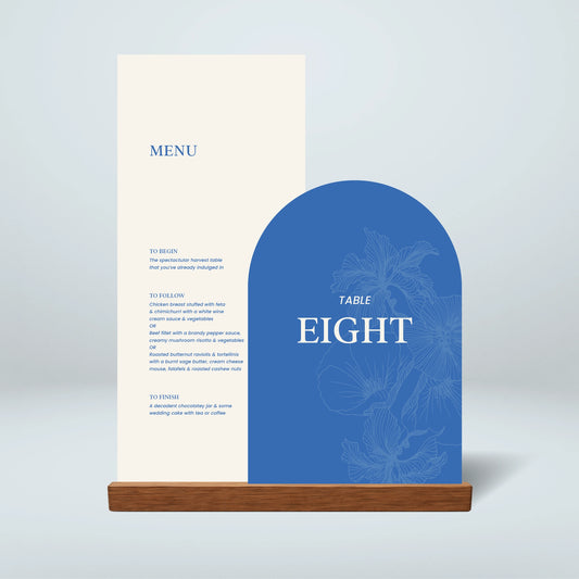 Table Number + Table Menu Stack - Nothing Else