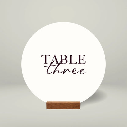 Table Numbers - Forever