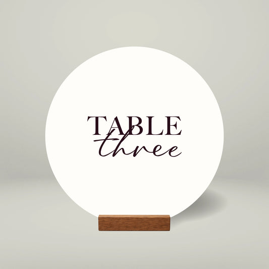 Table Numbers - Forever