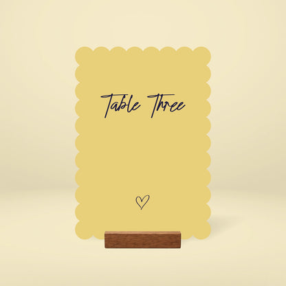 Table Numbers - Limoncello