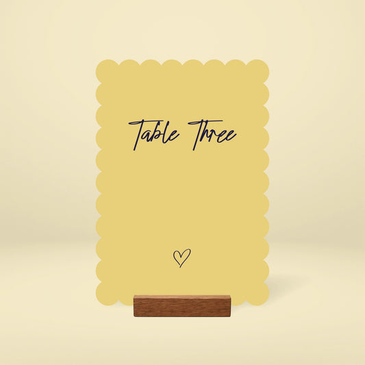 Table Numbers - Limoncello