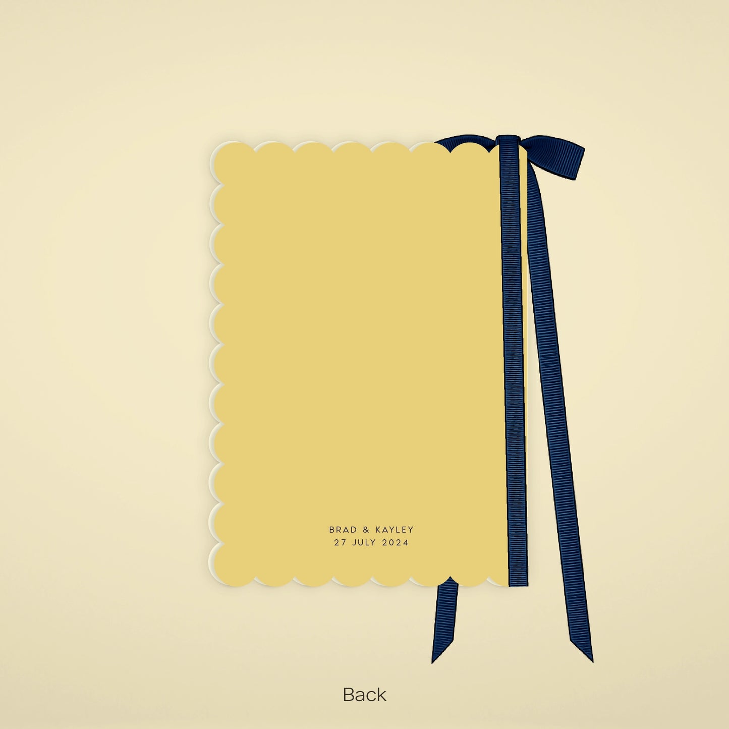 Vow Booklet - Limoncello