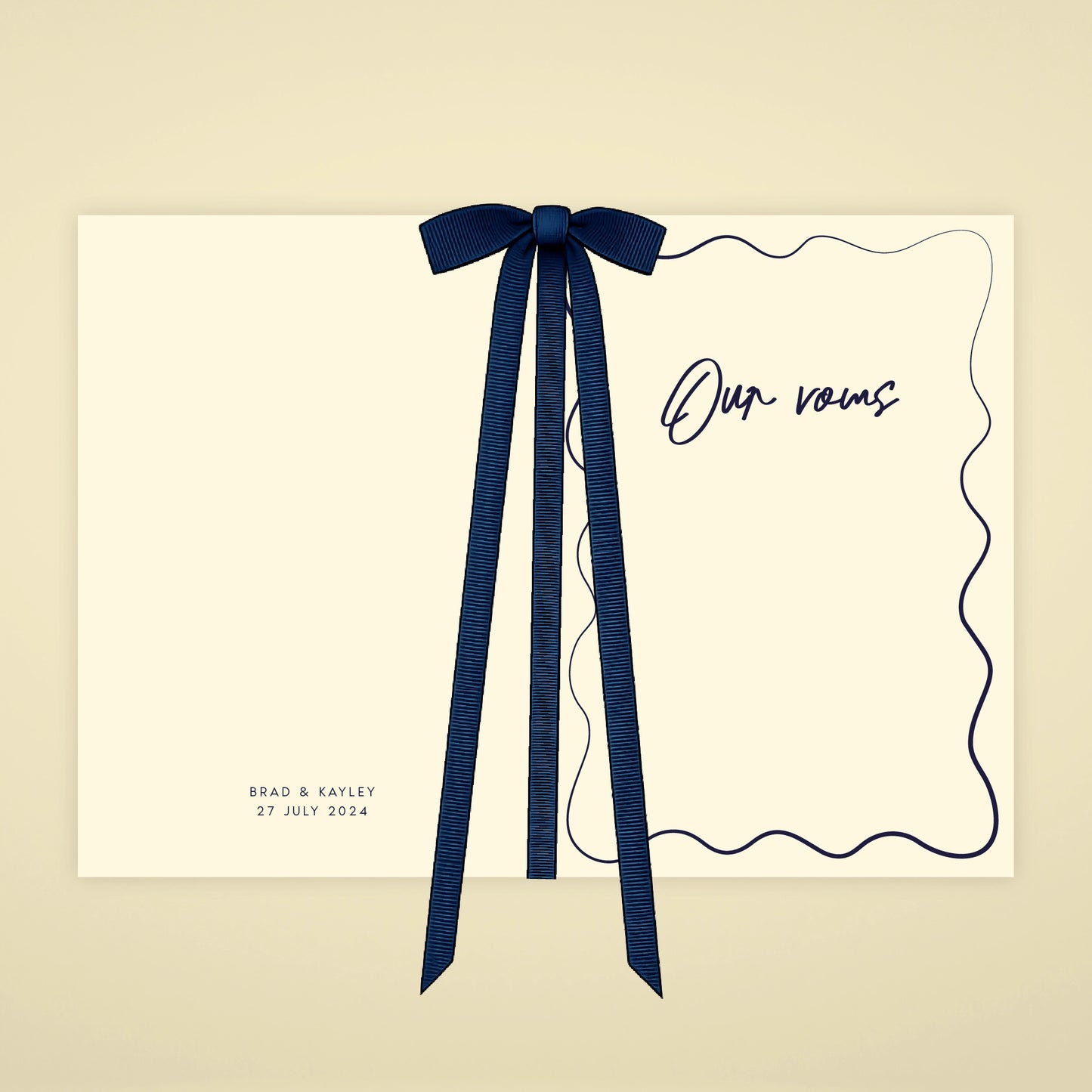 Vow Booklet - Limoncello
