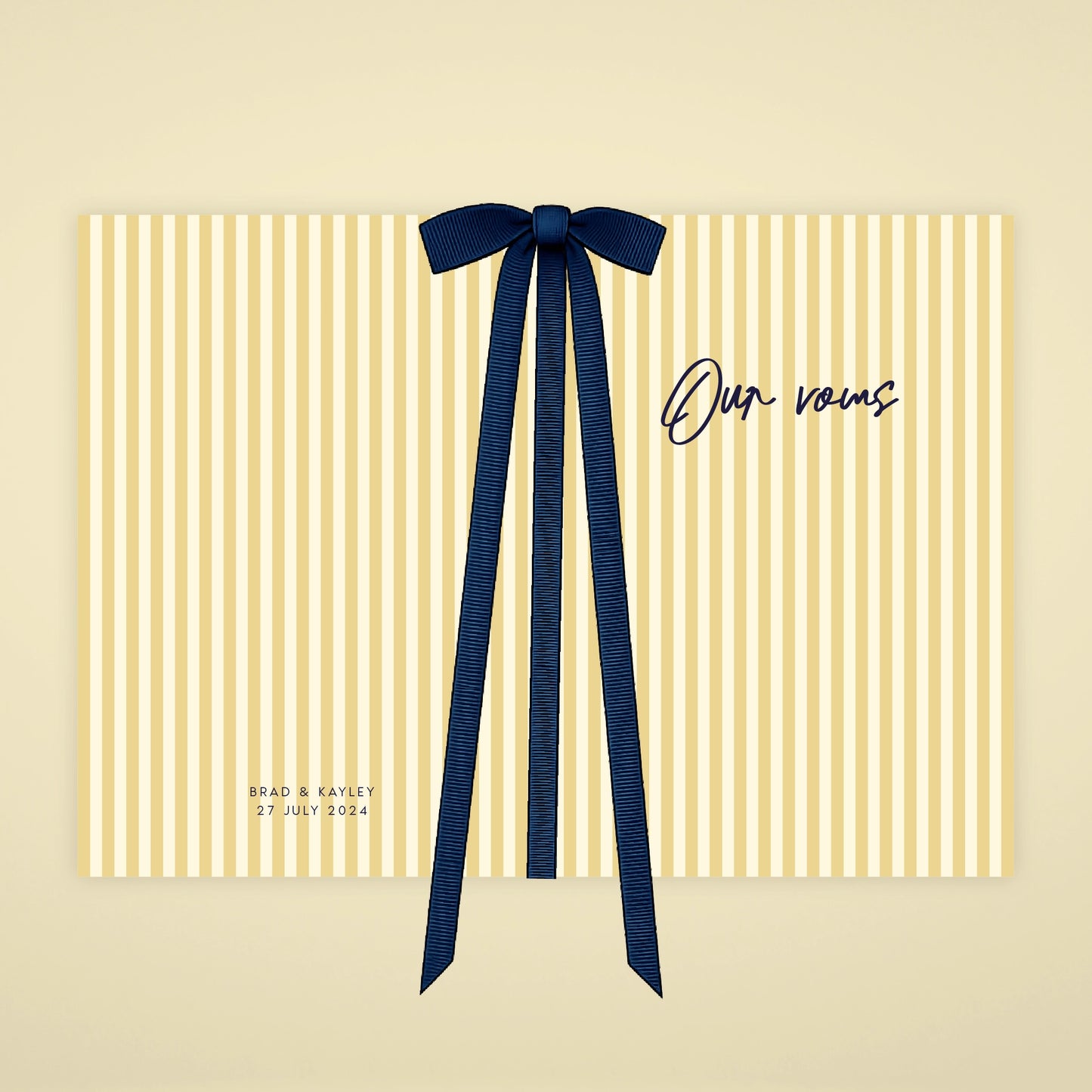 Vow Booklet - Limoncello