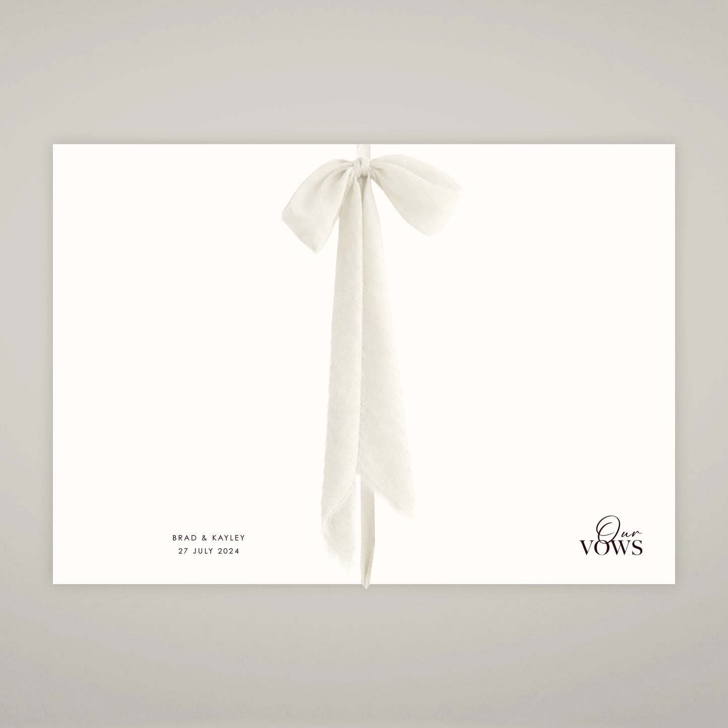 Vow Booklet - Forever