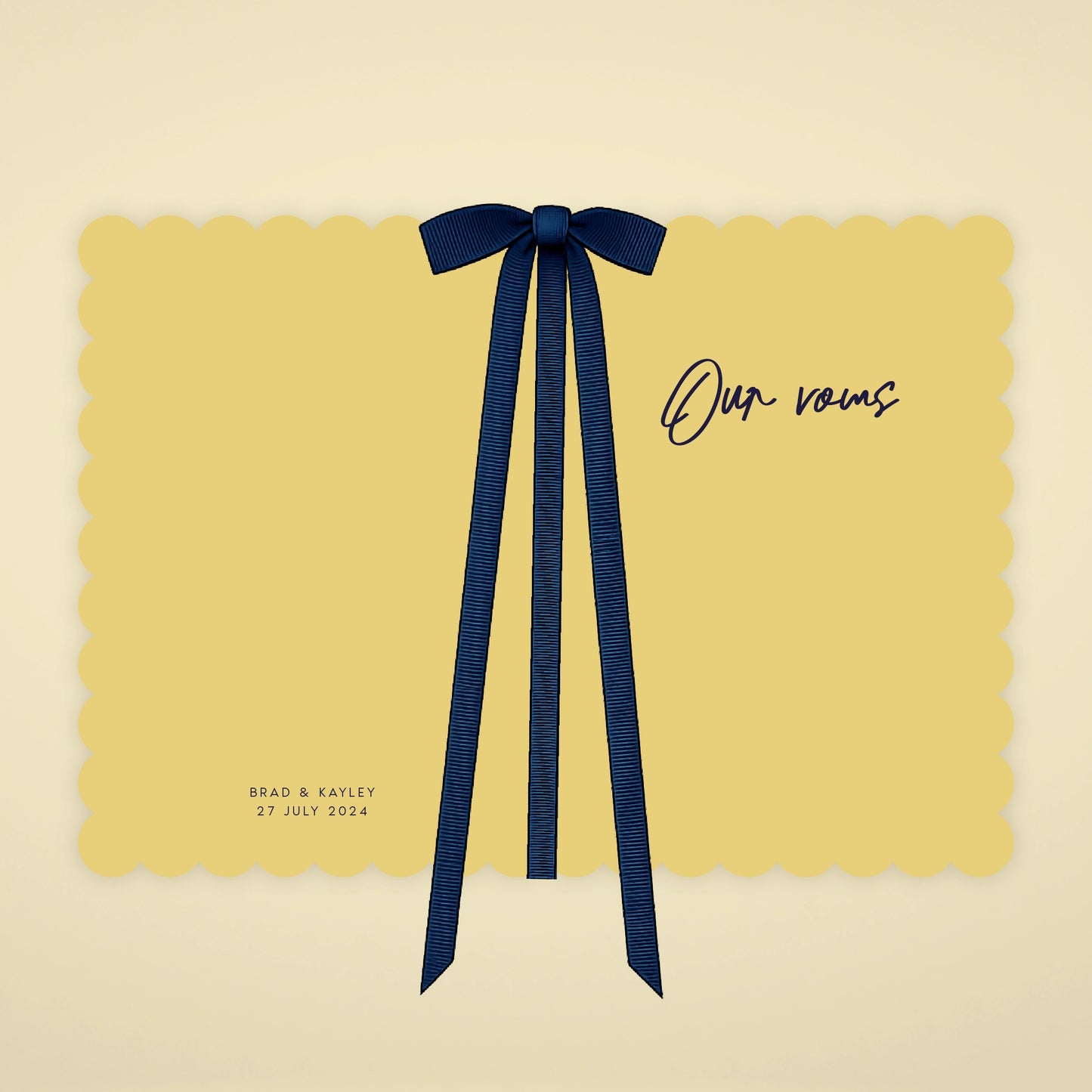 Vow Booklet - Limoncello