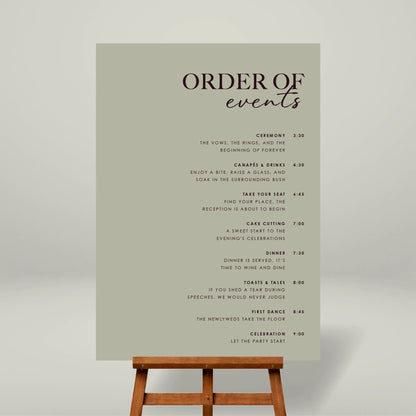 Wedding Day Timeline - Forever