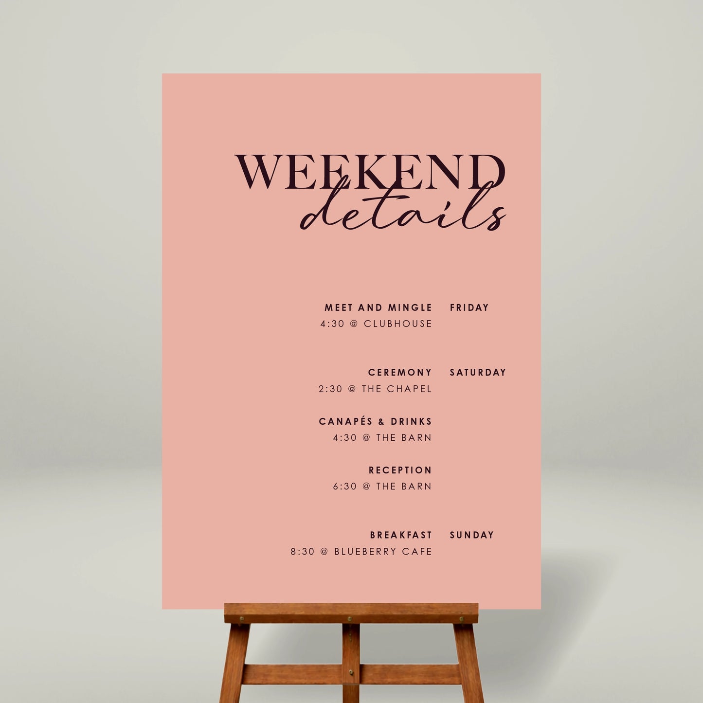 Weekend Timeline - Forever