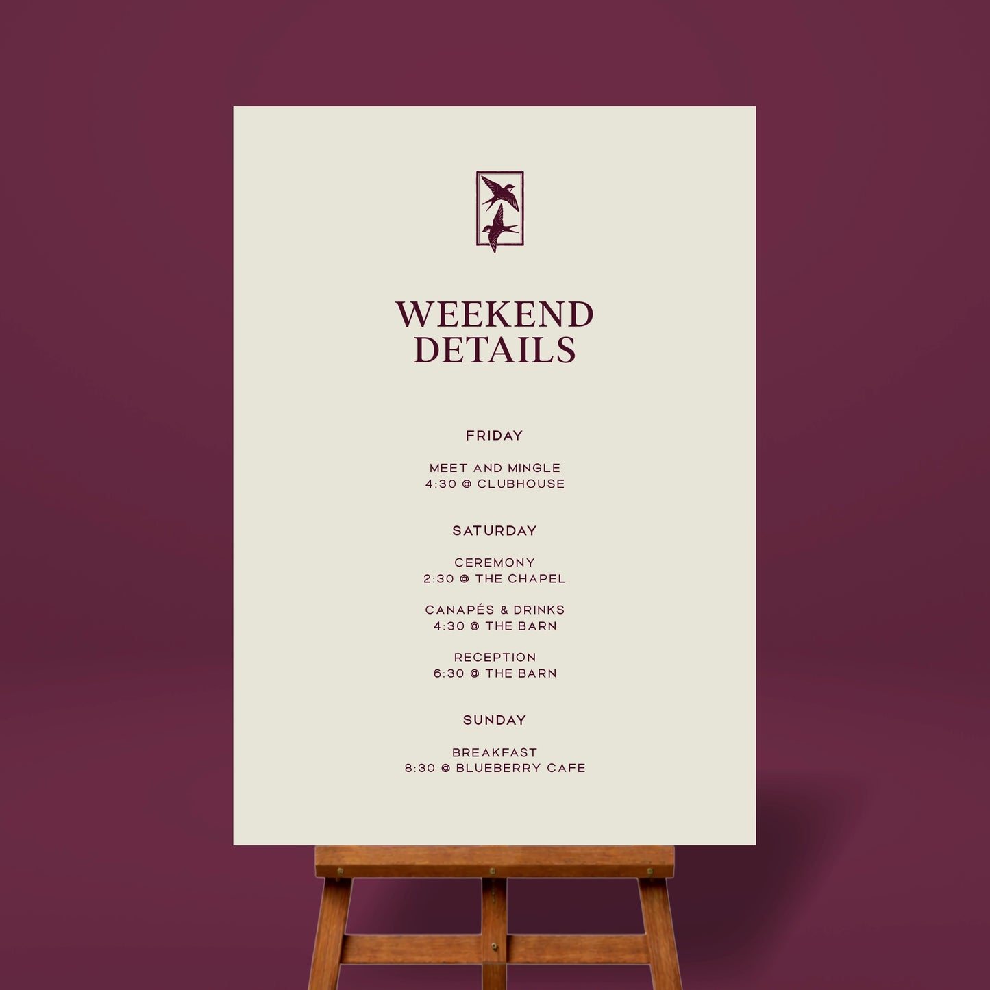 Weekend Timeline - Ever After