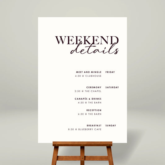 Weekend Timeline - Forever